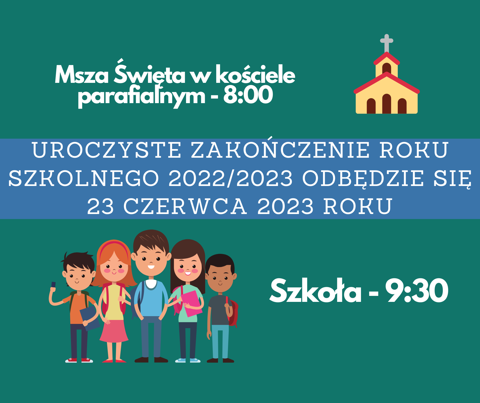 Zakończenie roku szkolnego 2022/2023